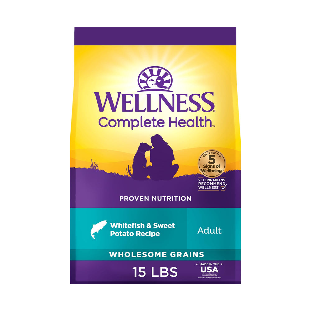 Wellness Complete Health croquetas natural para perros, apoyo al bienestar diario.
