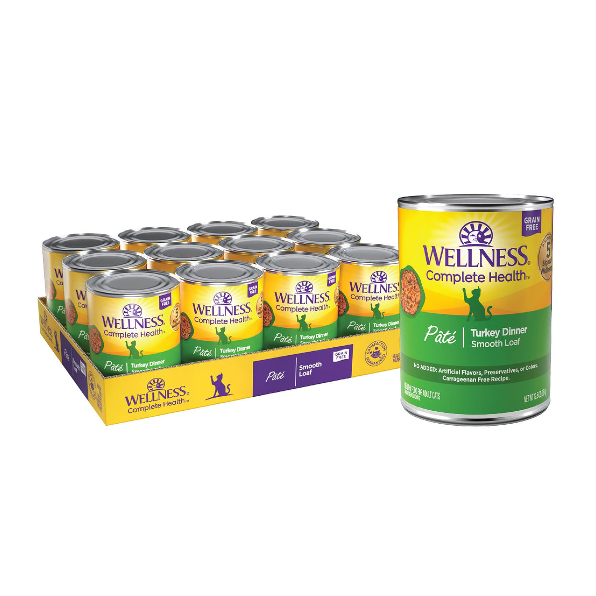 Wellness Complete Health Pate para Gato con Pavo: nutrición diaria en lata.