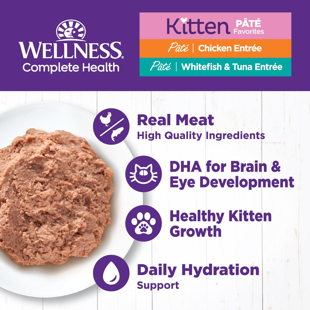 Wellness Complete Health Pate Kitten merluza-atún: sabor natural para gatitos