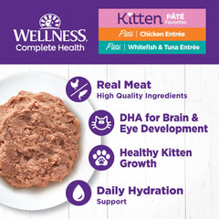 Wellness Complete Health Pate Kitten merluza-atún: sabor natural para gatitos