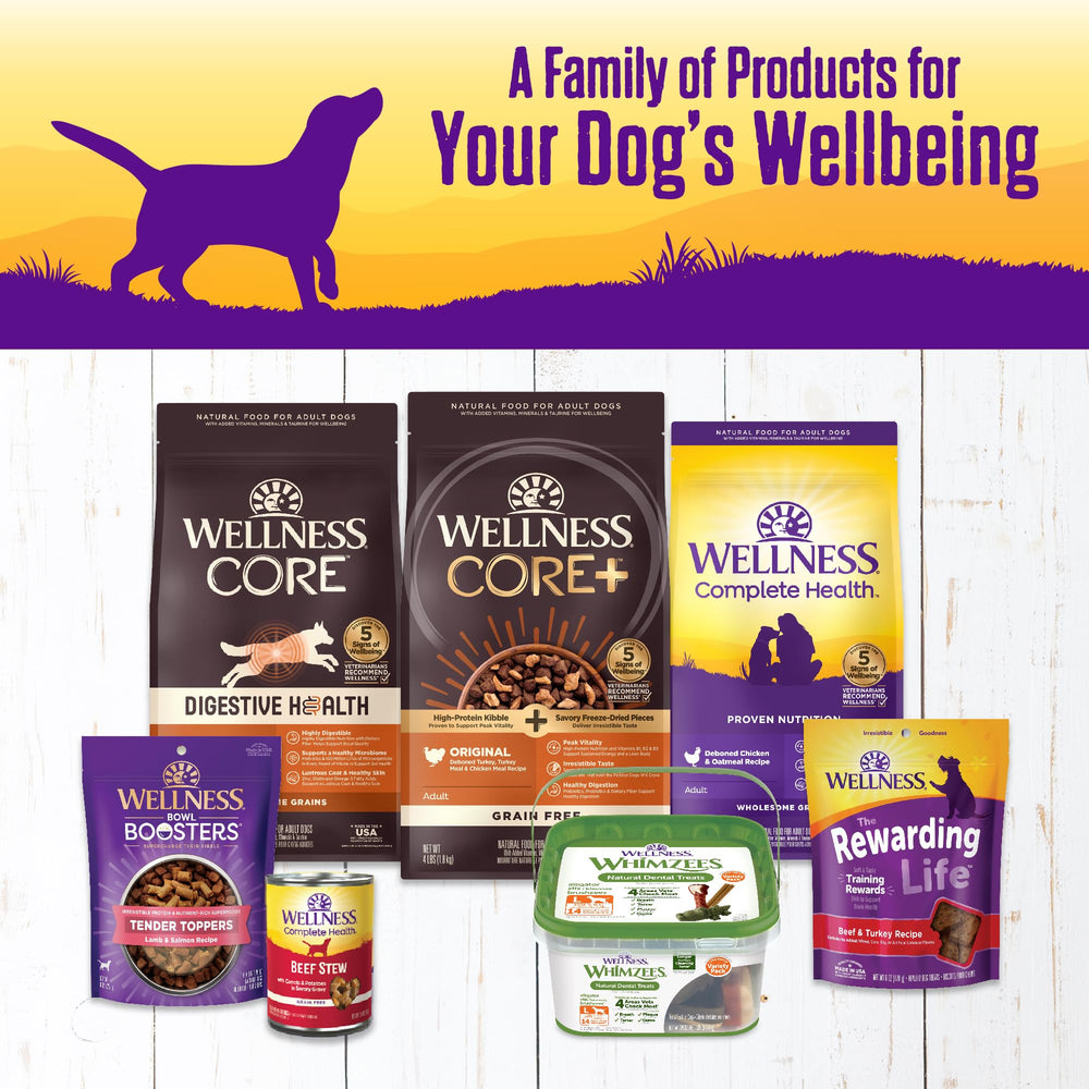 Wellness Complete Health: sin maíz, trigo ni soja para una dieta más limpia.
