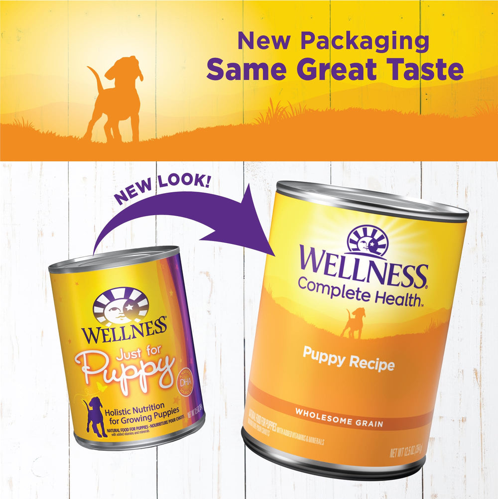 Wellness cachorros, ingredientes reales para un sabor natural y nutritivo.