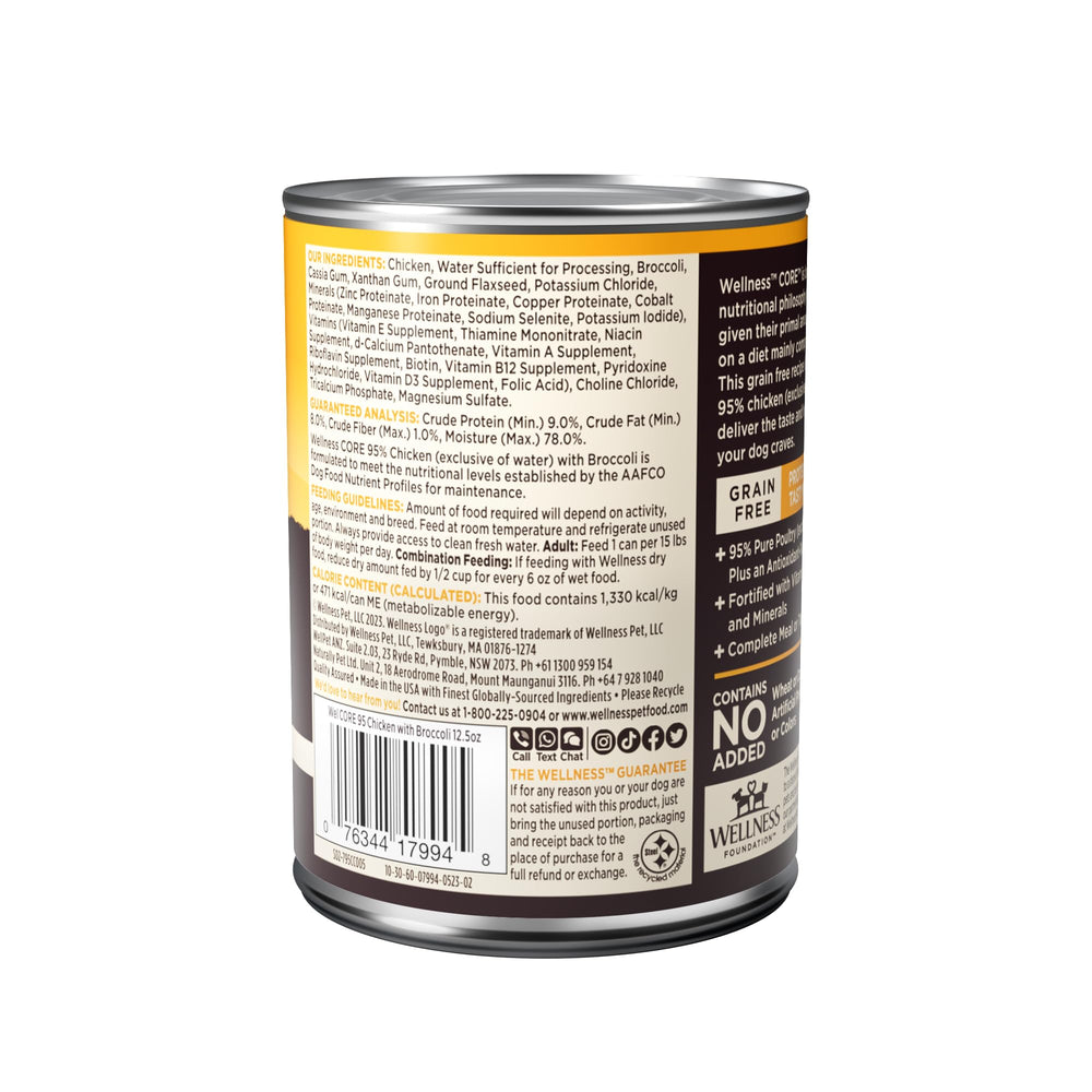 Wellness CORE 95, pack de 12 latas de 12,5 oz, opción conveniente.
