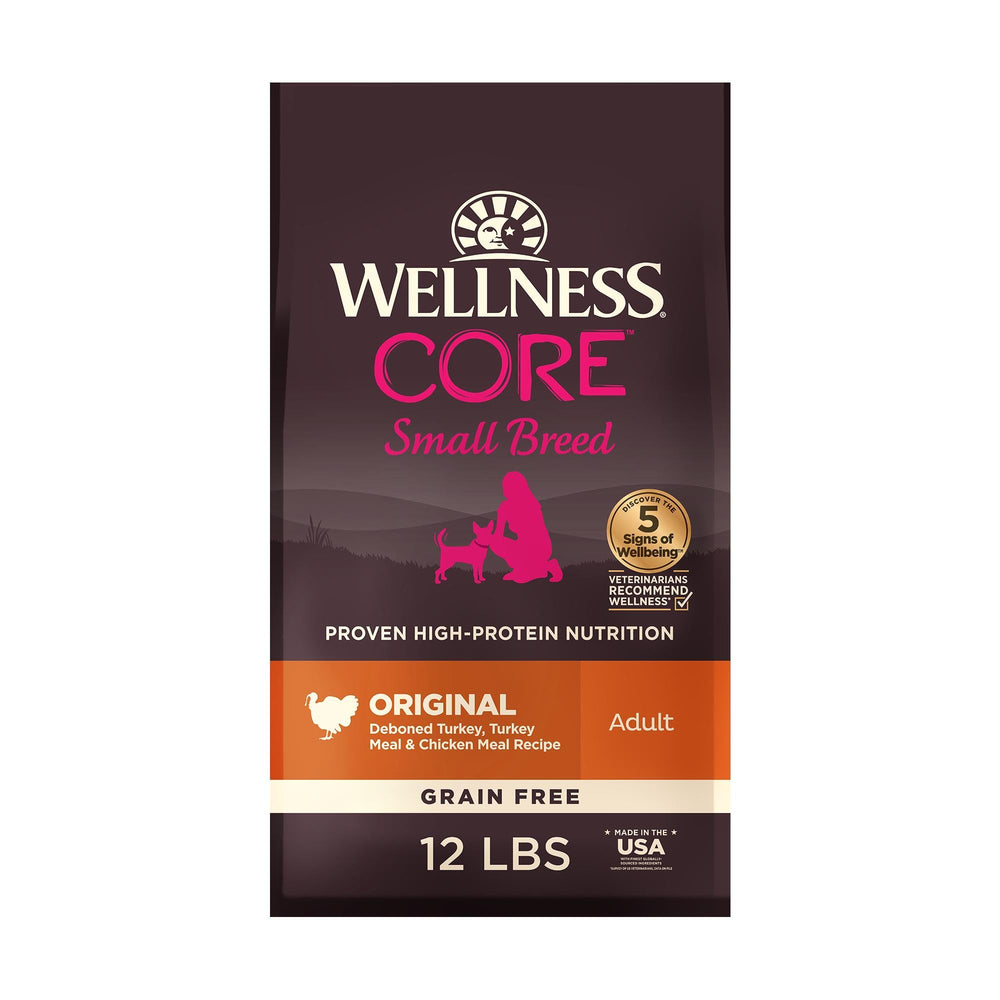 Wellness Core bolsa de 12 lb para razas pequeñas, alimento completo.