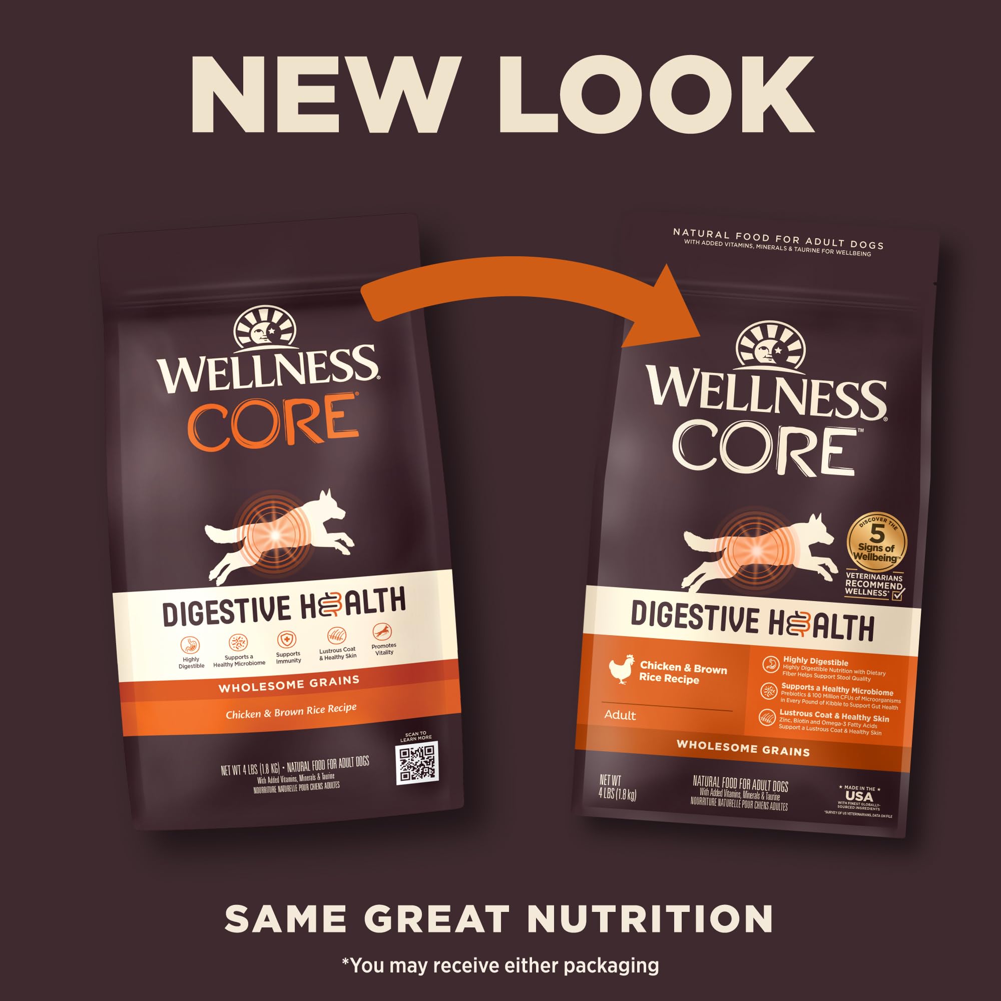 Wellness CORE Digestive Health: croquetas de pollo para estómagos delicados.