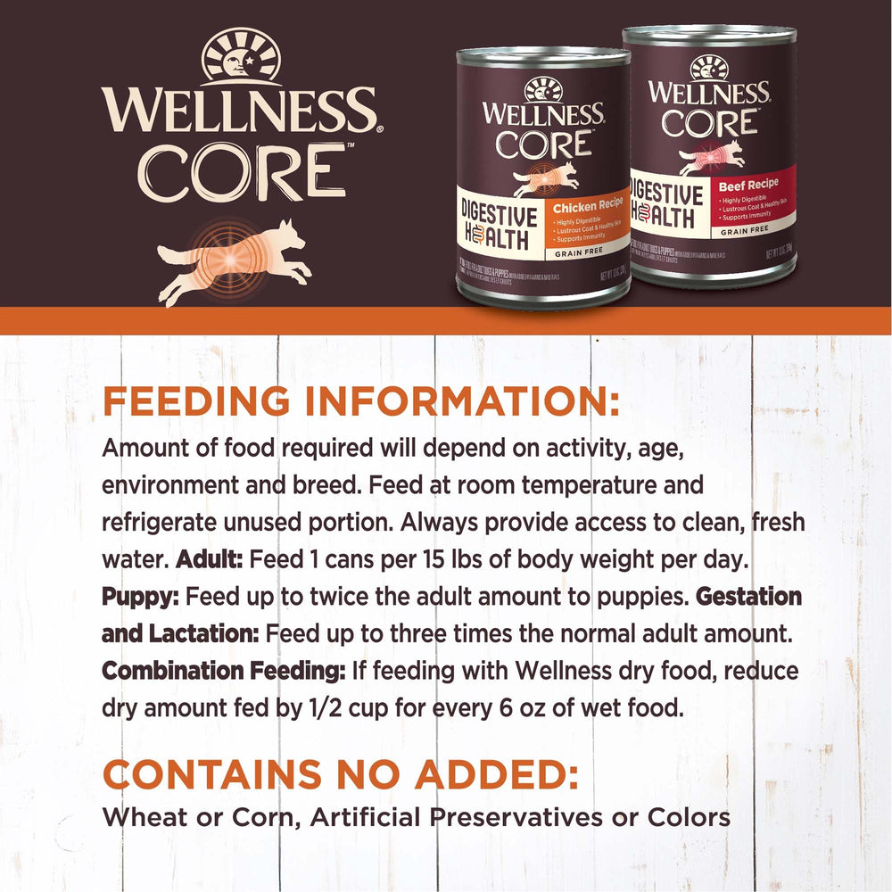 Wellness CORE Digestive Health Inmunidad y piel, contribuye a un pelaje sano.