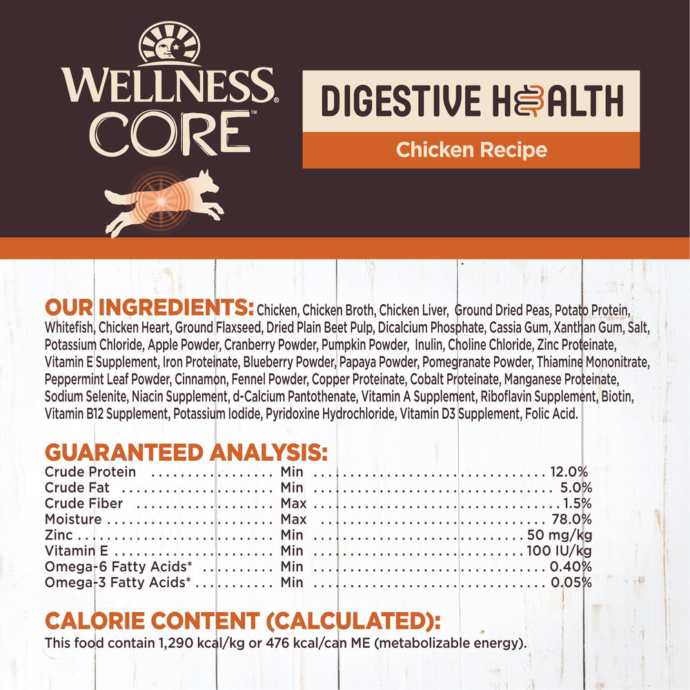 Wellness CORE Digestive Health, pollo-ingrediente-primero: pollo real como primer ingrediente.
