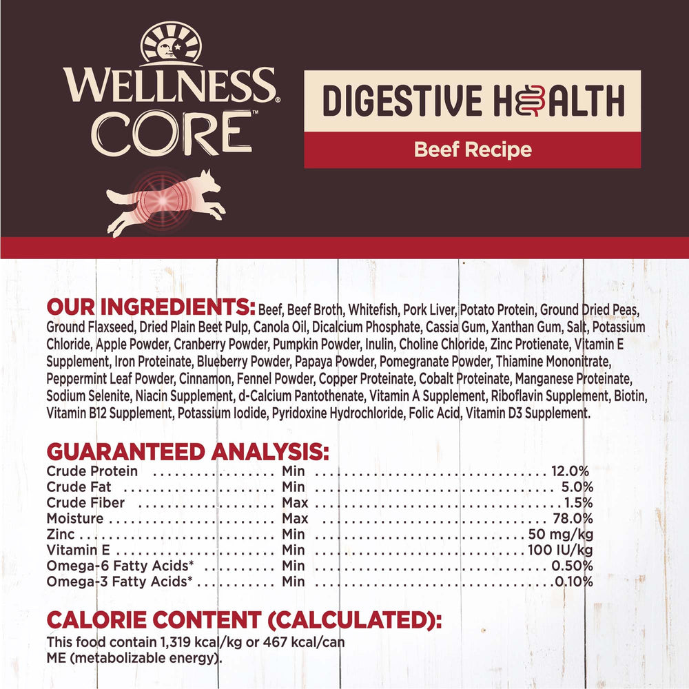 Wellness CORE Digestive Health Prebiofibra, fibra prebiótica para equilibrio intestinal.