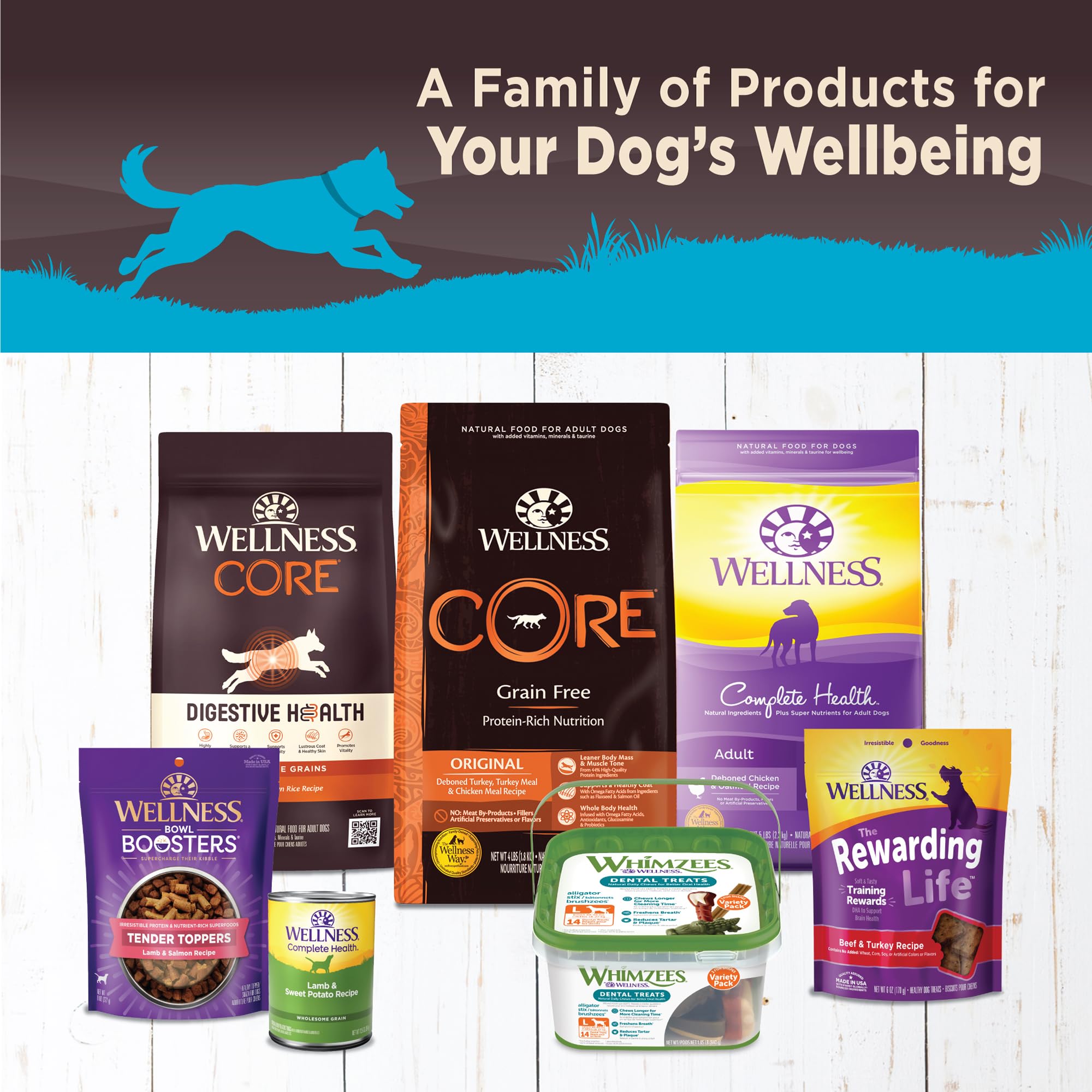 Wellness CORE: conserva de alta calidad en USA para perros.