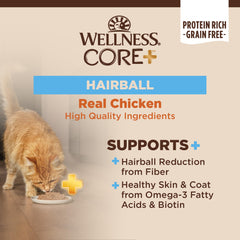 Wellness CORE+ Hairball paté de pollo, ingredientes reales para una nutrición completa