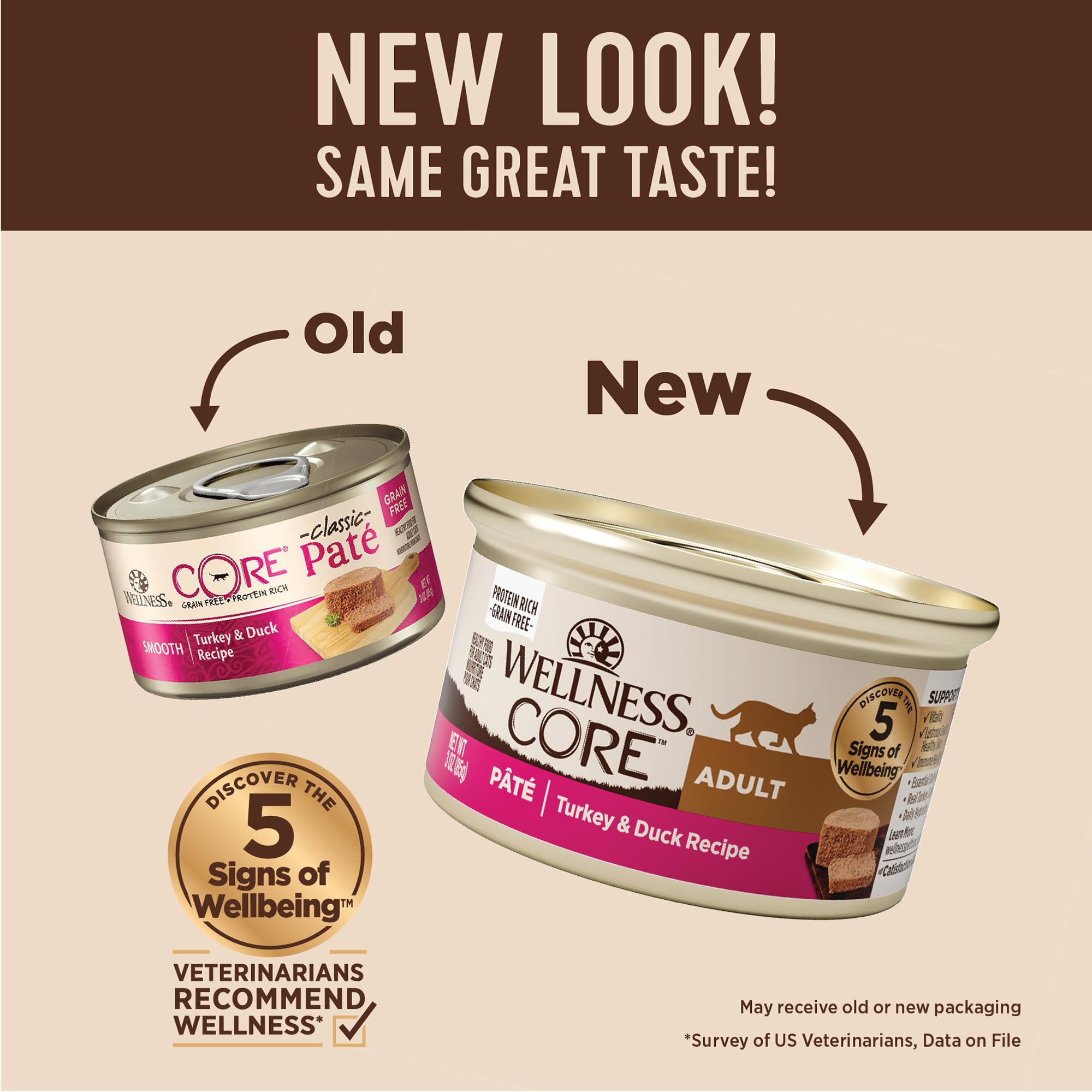 Wellness CORE Pate en envase de 12 latas, conveniencia para alimentación diaria.