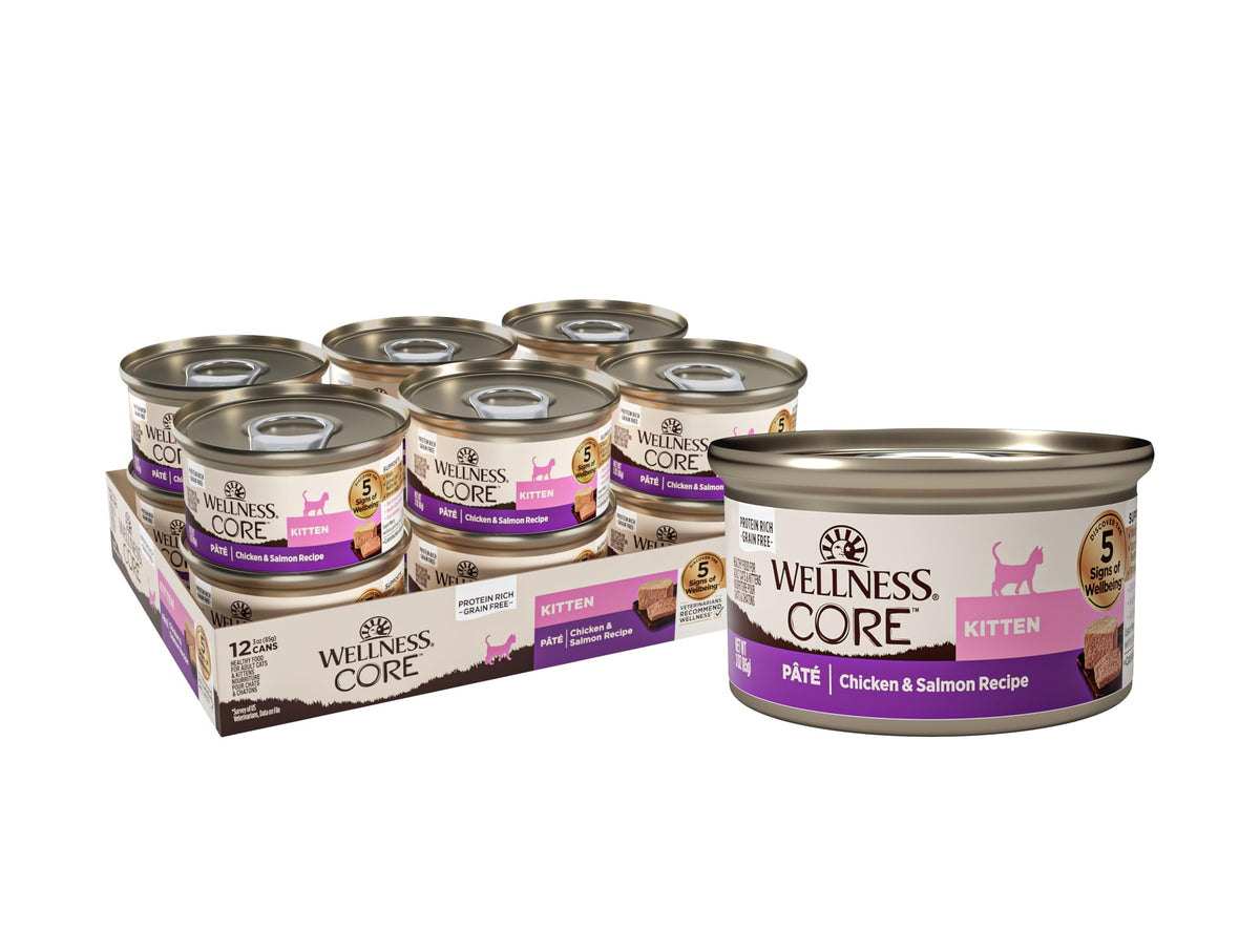 Wellness CORE Pate Gatito Pollo en cuenco, fuente de proteína de alta calidad