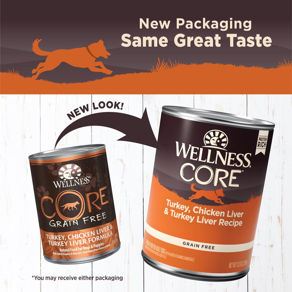 Pate suave Wellness CORE de pavo y pollo para paladares exigentes.
