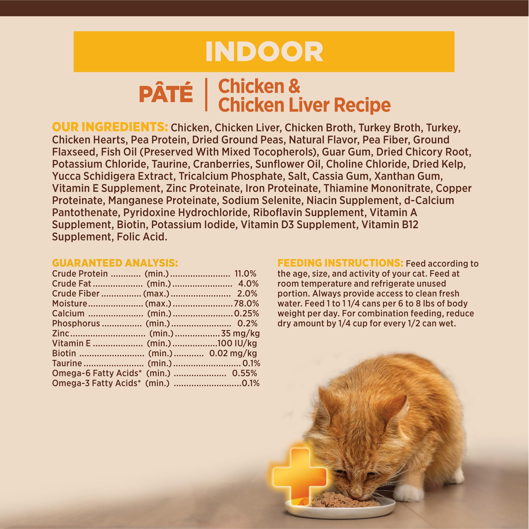 Wellness CORE+ Indoor Pate, sin colorantes ni conservantes añadidos.