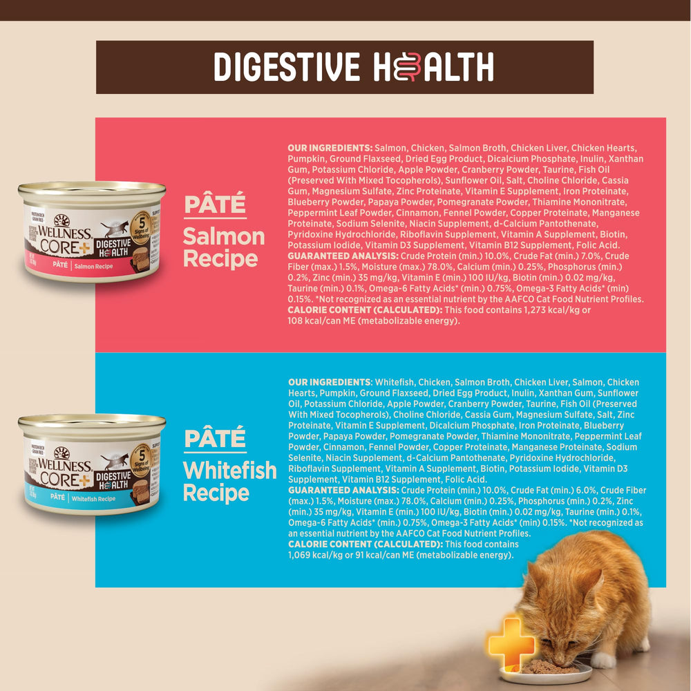 Wellness CORE+ Pate Digestiva, sin granos para dieta balanceada