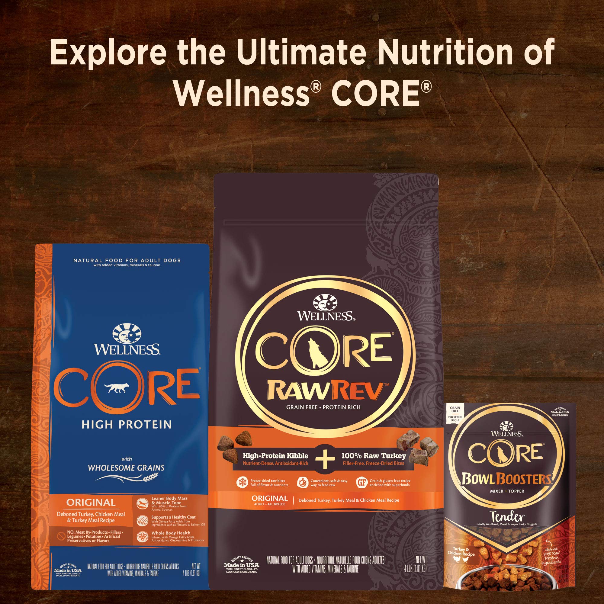 Wellness CORE lata 12.5 oz, almacenamiento práctico para varias comidas.