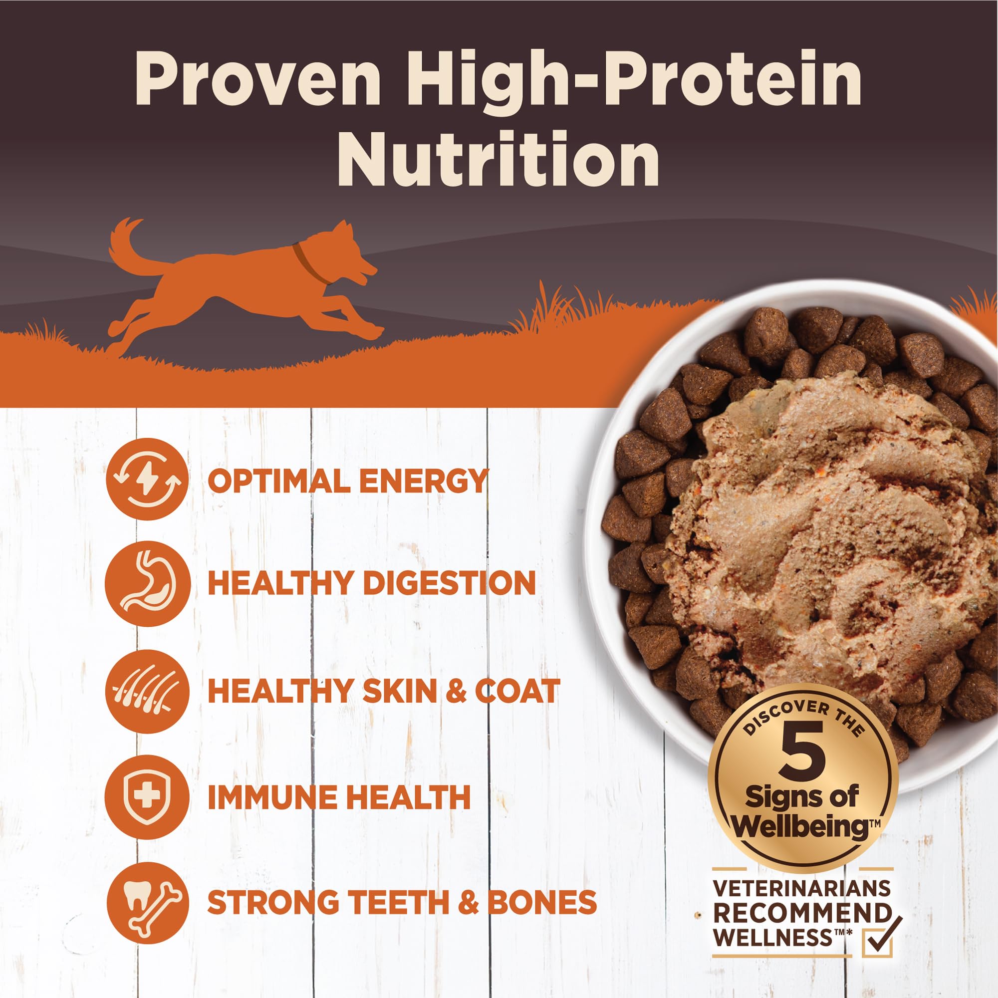 Proteína de alta calidad Wellness CORE para mantener masa muscular.