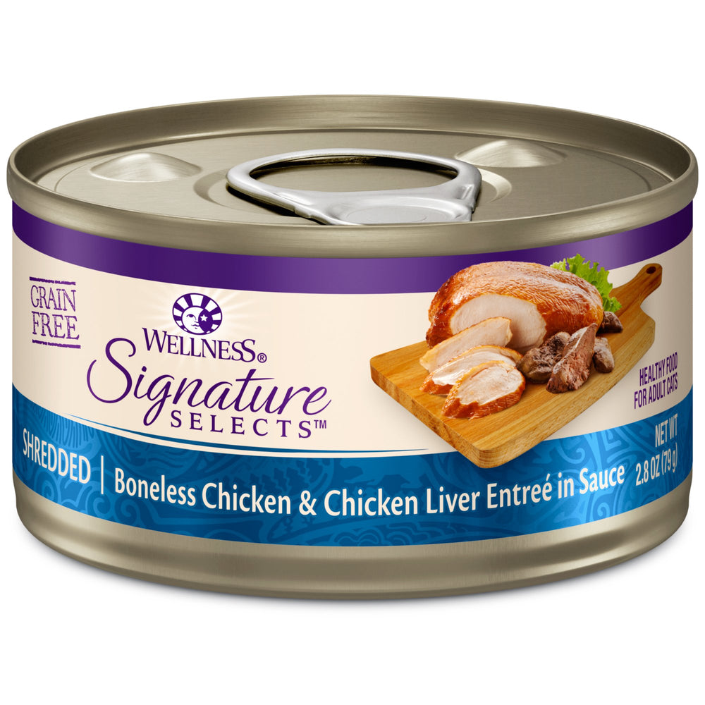 Wellness CORE Signature Selects conserva pollo hígado en salsa, sabor natural y hidratación diaria