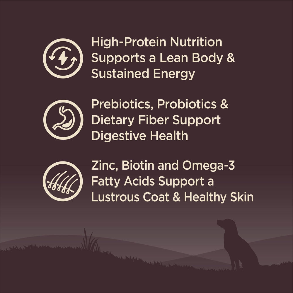 Fórmula sin maíz, trigo ni soja en Wellness Core.