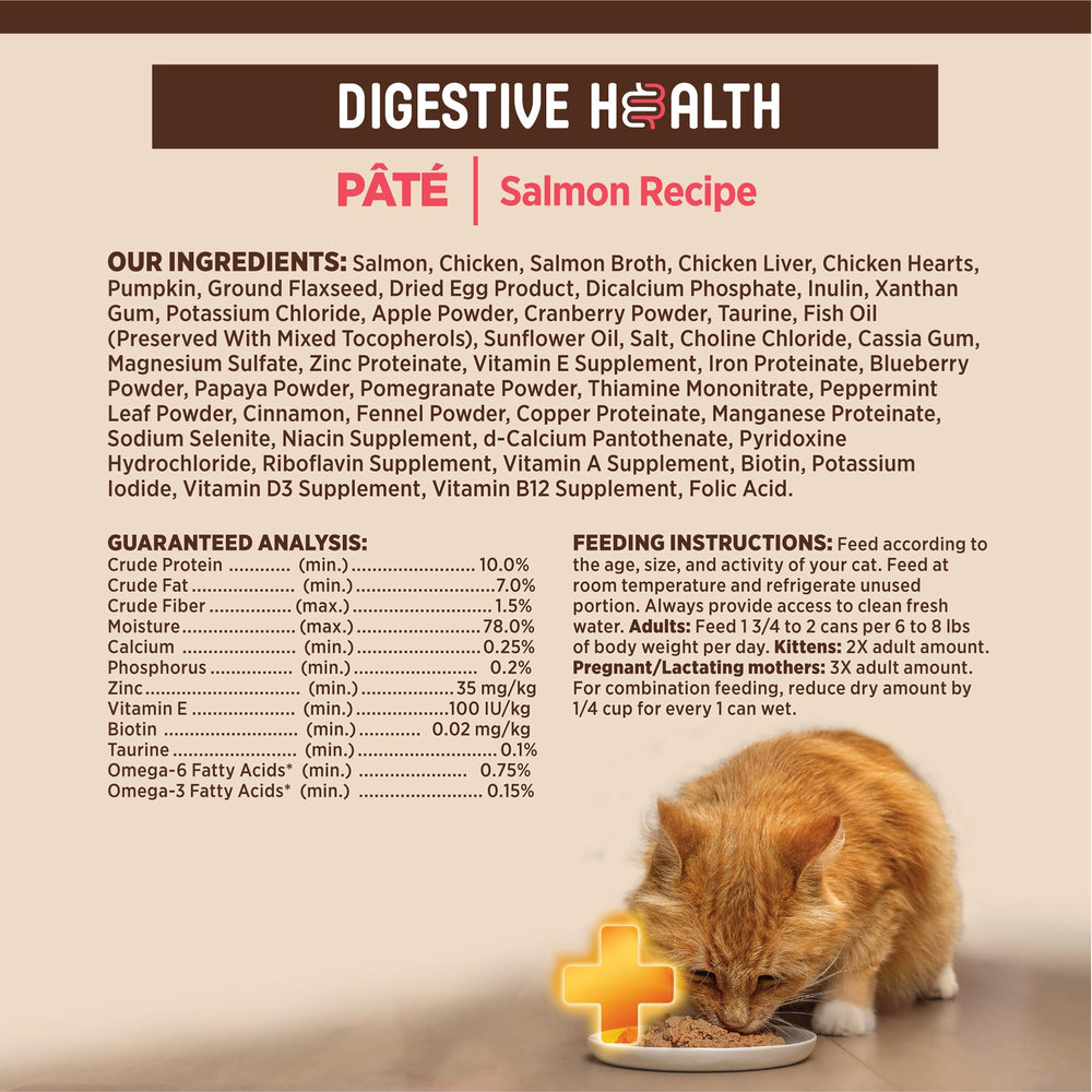 Wellness CORE+ Salmon Pate, etiqueta clara de nutrición para decisiones informadas
