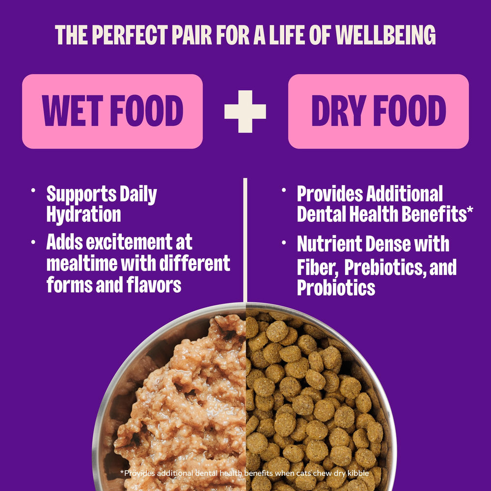 Wellness Gato hidratación fácil con pollo en lata.