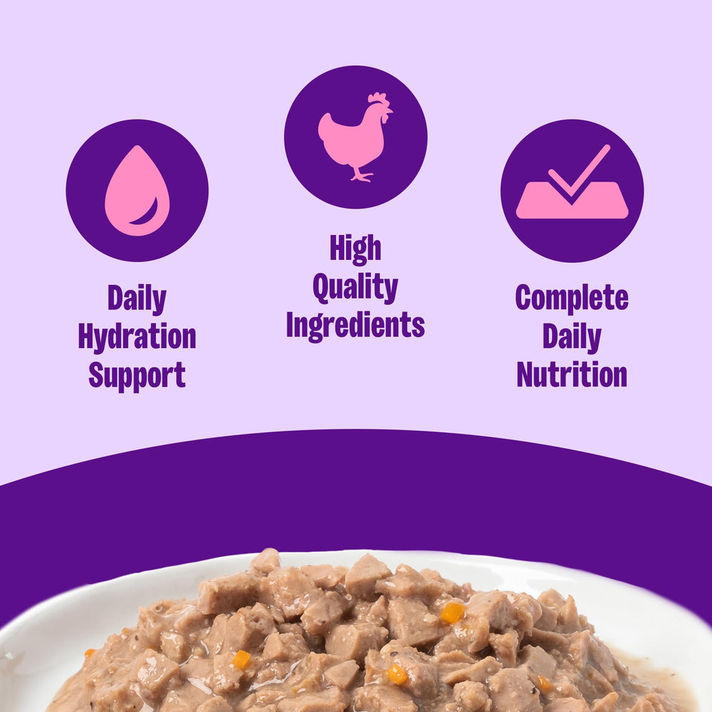 Wellness Gravy para gato, atún en lata con salsa espesa y paladar refinado.