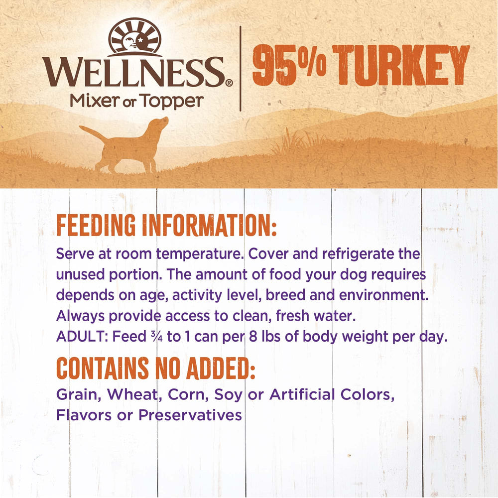 Ingredientes naturales en Wellness, pavo de alta calidad