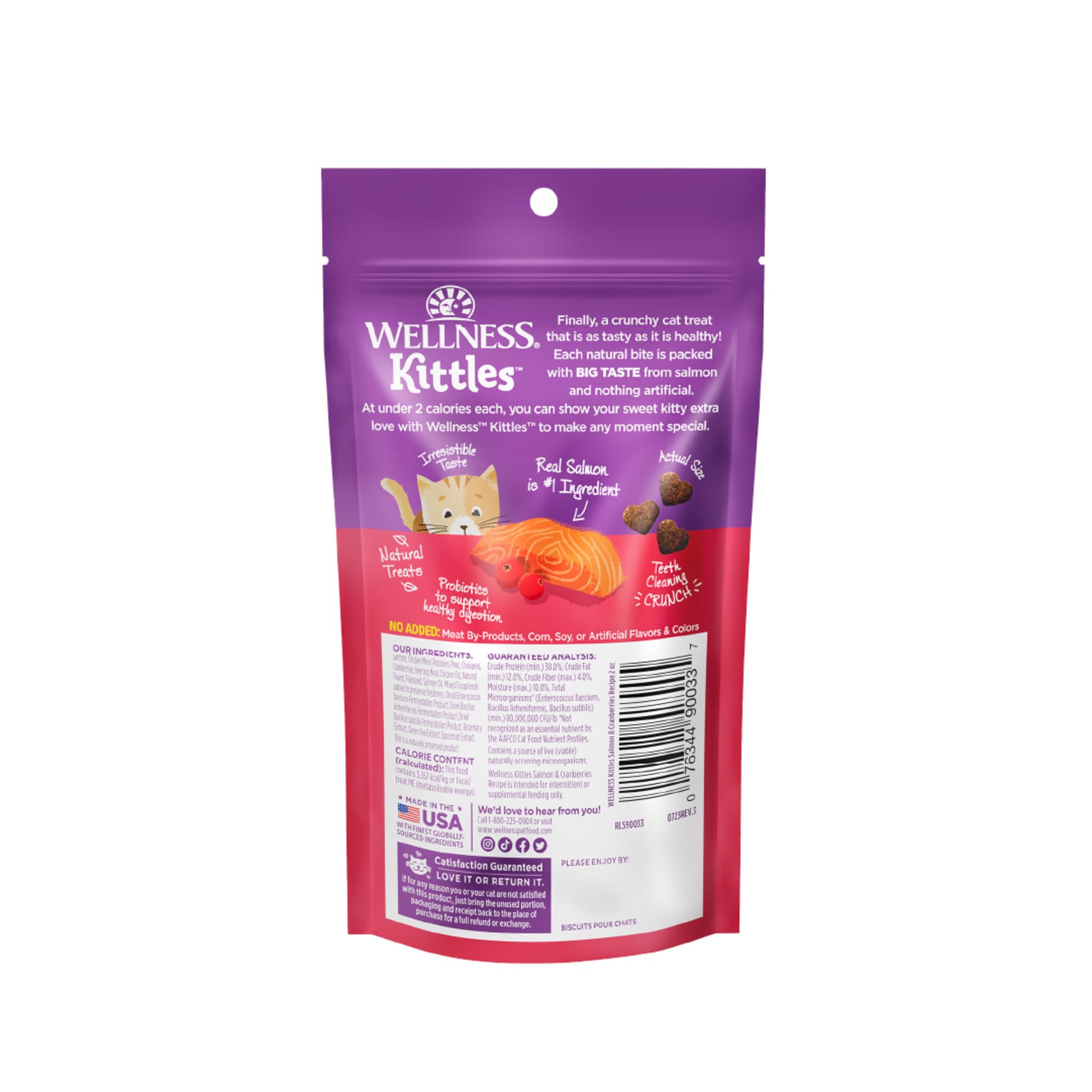 Wellness Kittles textura-crujiente, experiencia de masticación agradable