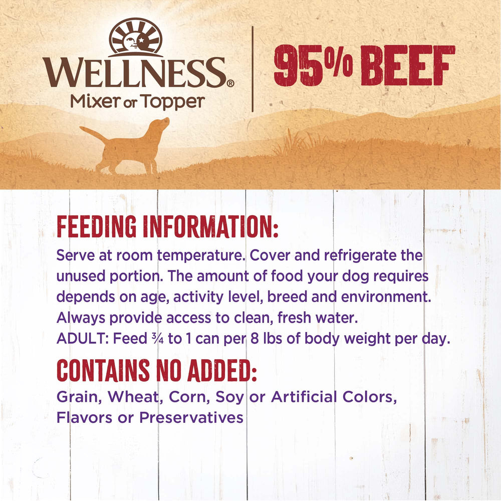 Wellness mezcla para dieta: complemento sabroso para la comida húmeda.