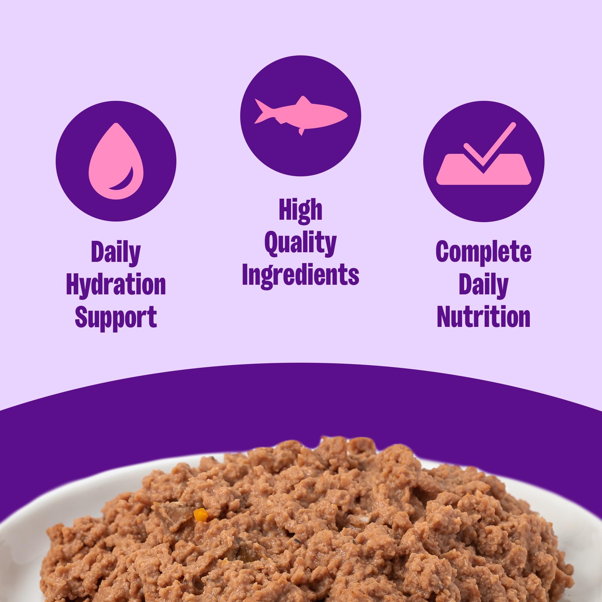 Wellness paté gatito: textura suave para comer con facilidad.