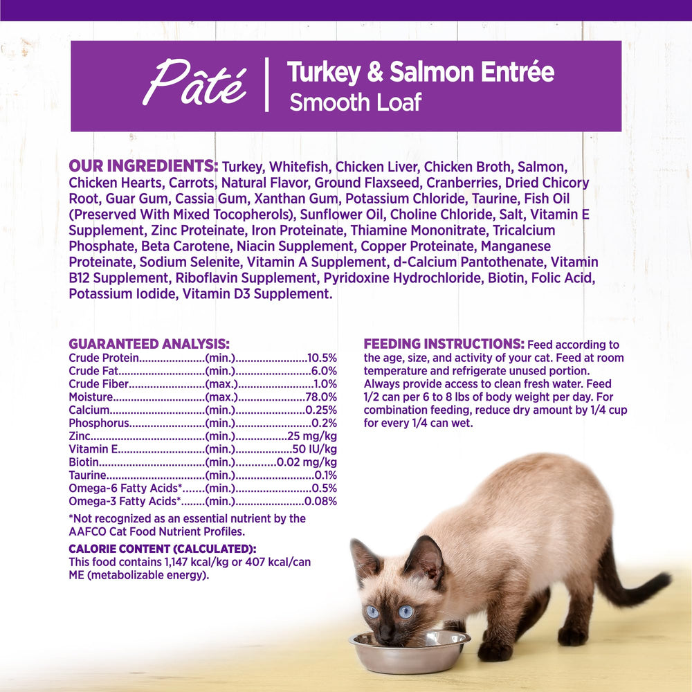Wellness Pate Gato Adulto: opciones sin trigo ni maíz, para dietas suaves.