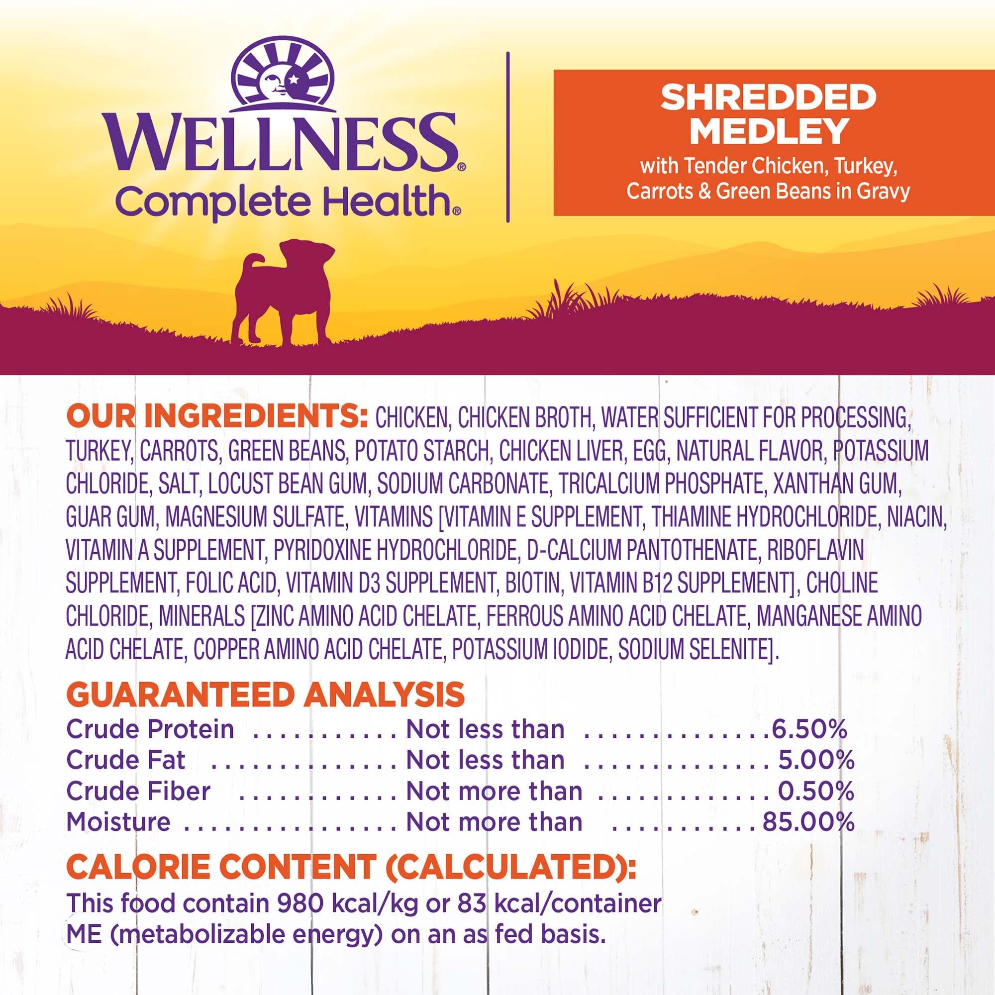 Wellness Petite Entrées envase fácil de abrir para servicio rápido.