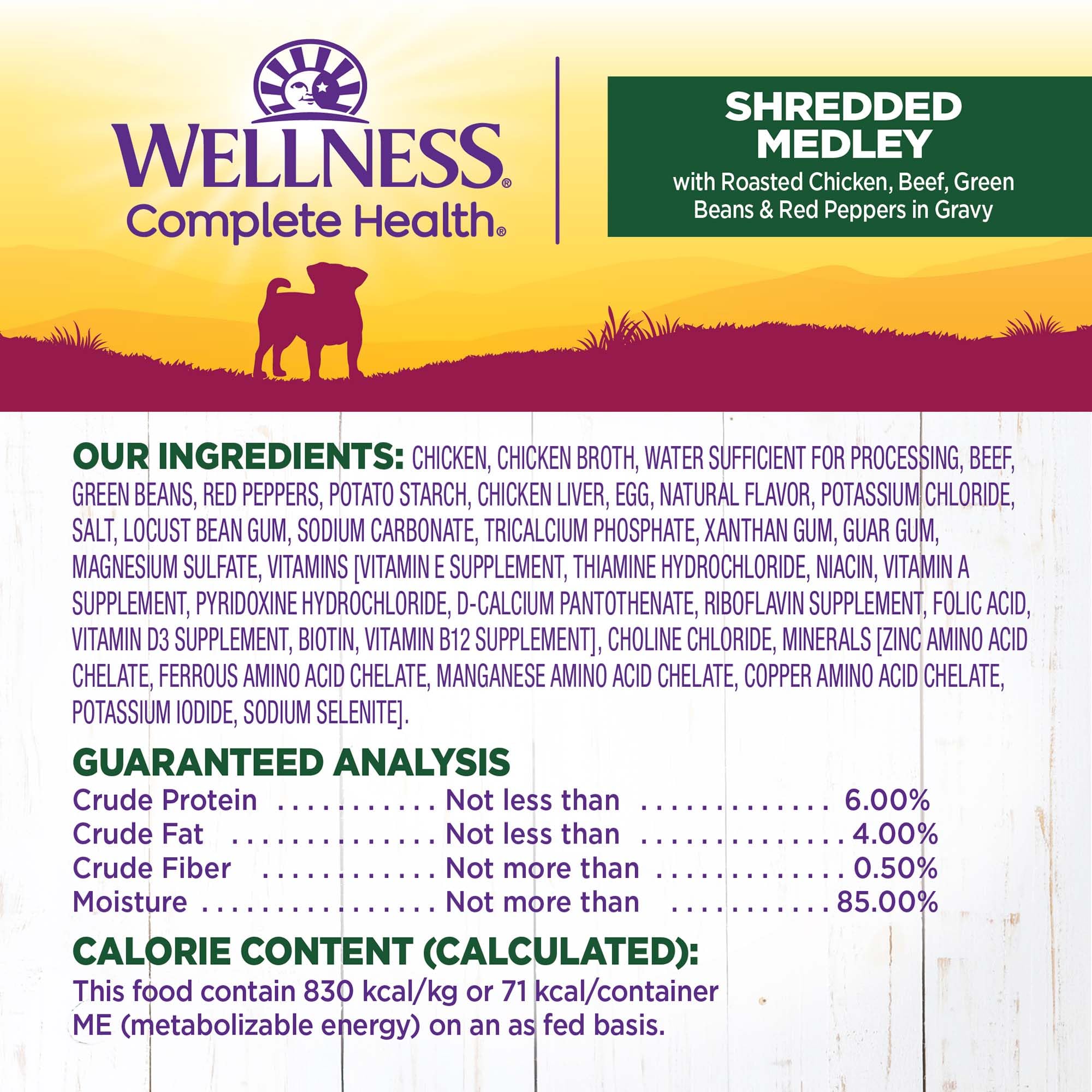 Wellness Petite Entrées Medley proteínas de alta calidad para razas pequeñas.