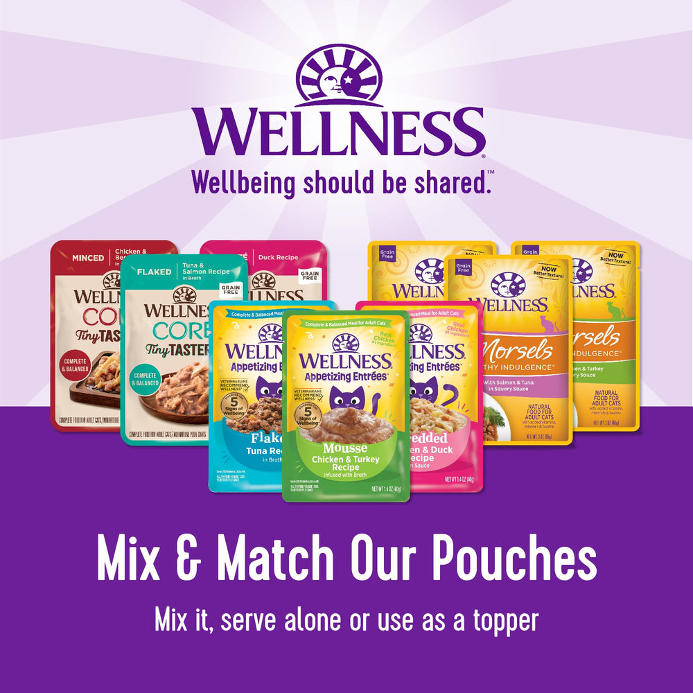 Wellness Porciones individuales de cuarenta gramos, conveniencia de ración