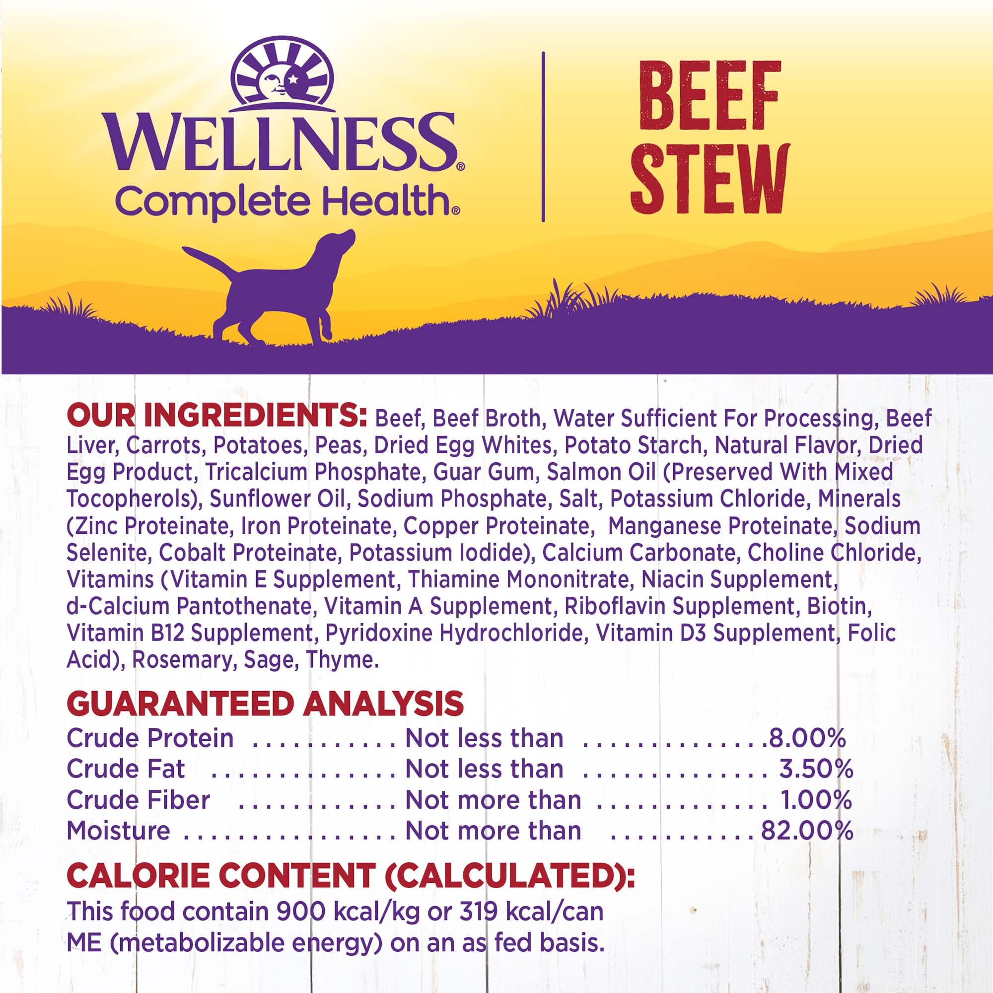 Wellness textura casera de guiso en lata para perros