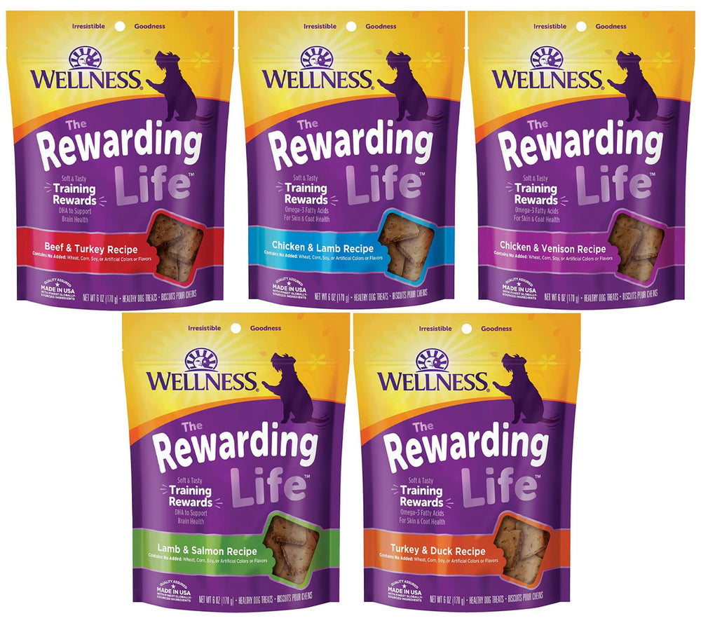 Wellness Wellbites: pack de 4 sabores, premios suaves para entrenar y recompensar