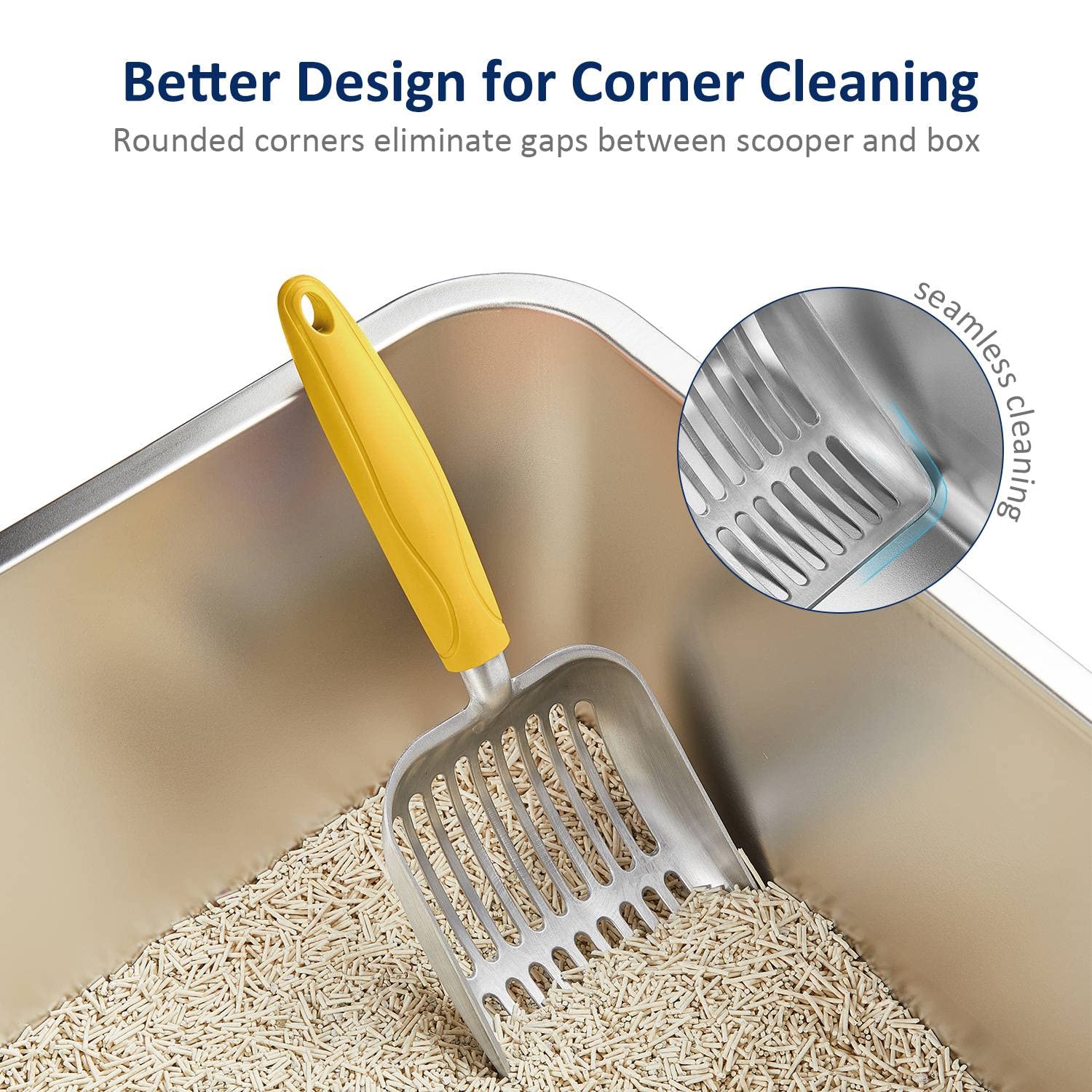 WePet cuerpo de aluminio resistente, fácil de limpiar y con durabilidad.