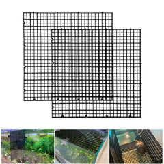 Weramics divisor de acuario: paneles de plástico negro, 2 piezas, para seguridad de peces.