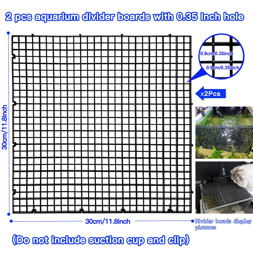Weramics panel divisor ajustable para acuario con encaje para ensamblaje rápido.