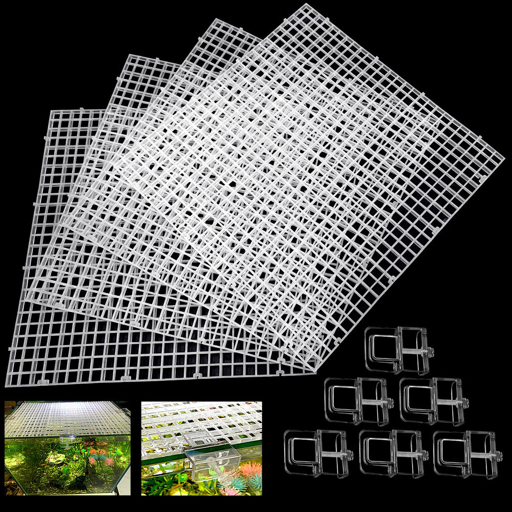 Weramics paneles de tapa para acuario, cuatro paneles, instalación rápida