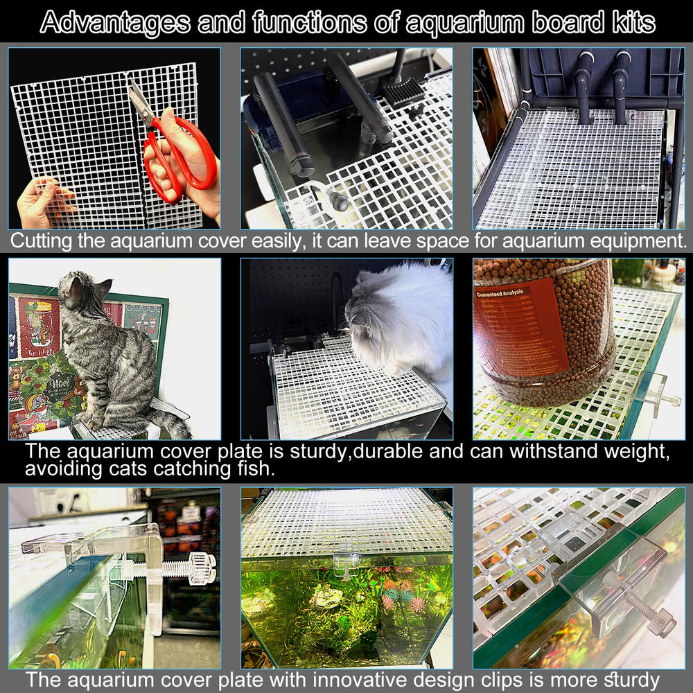 Weramics tapa de acuario recortable para ajuste perfecto