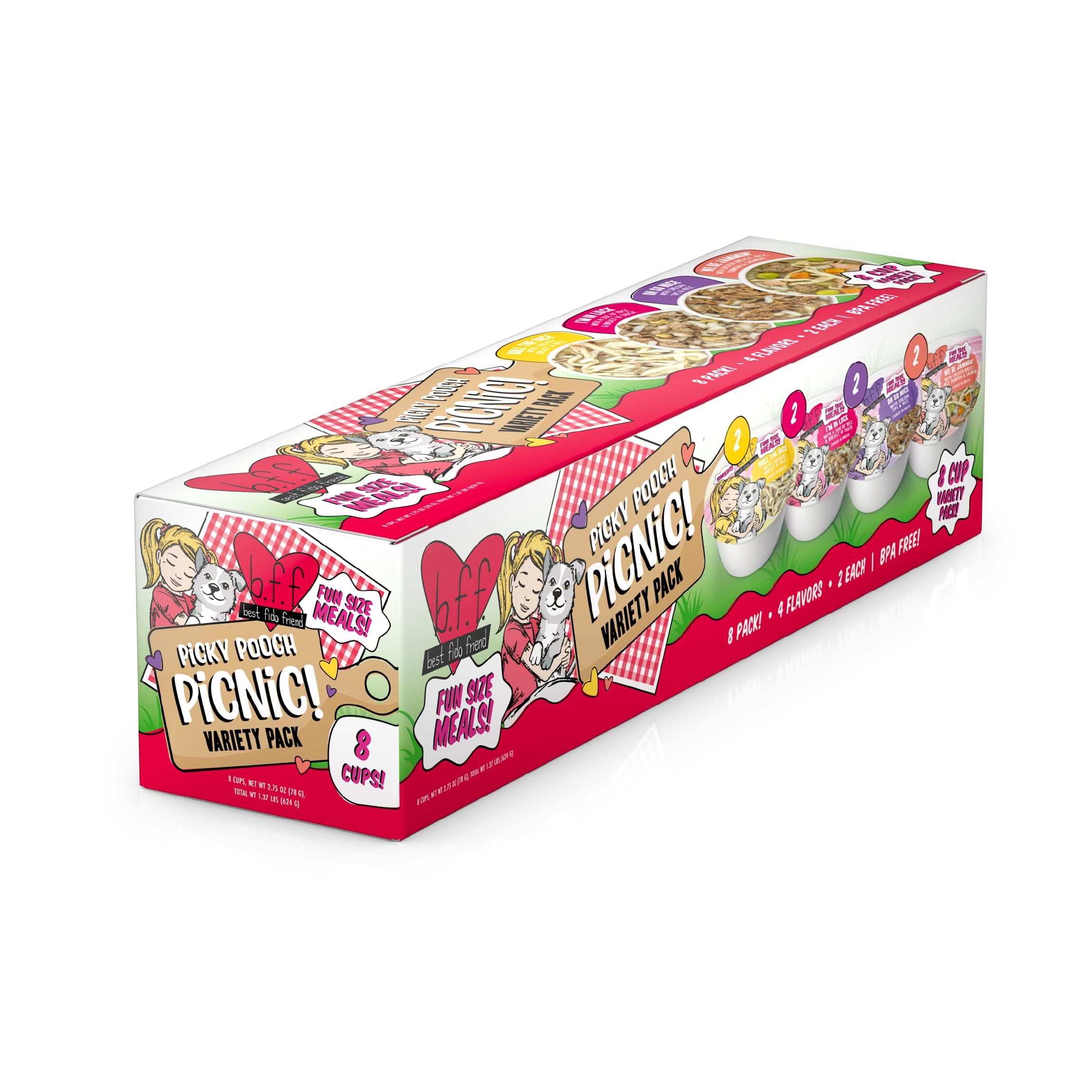 Weruva Best Fido Friend, taza 2,75oz, variedad para cada comida