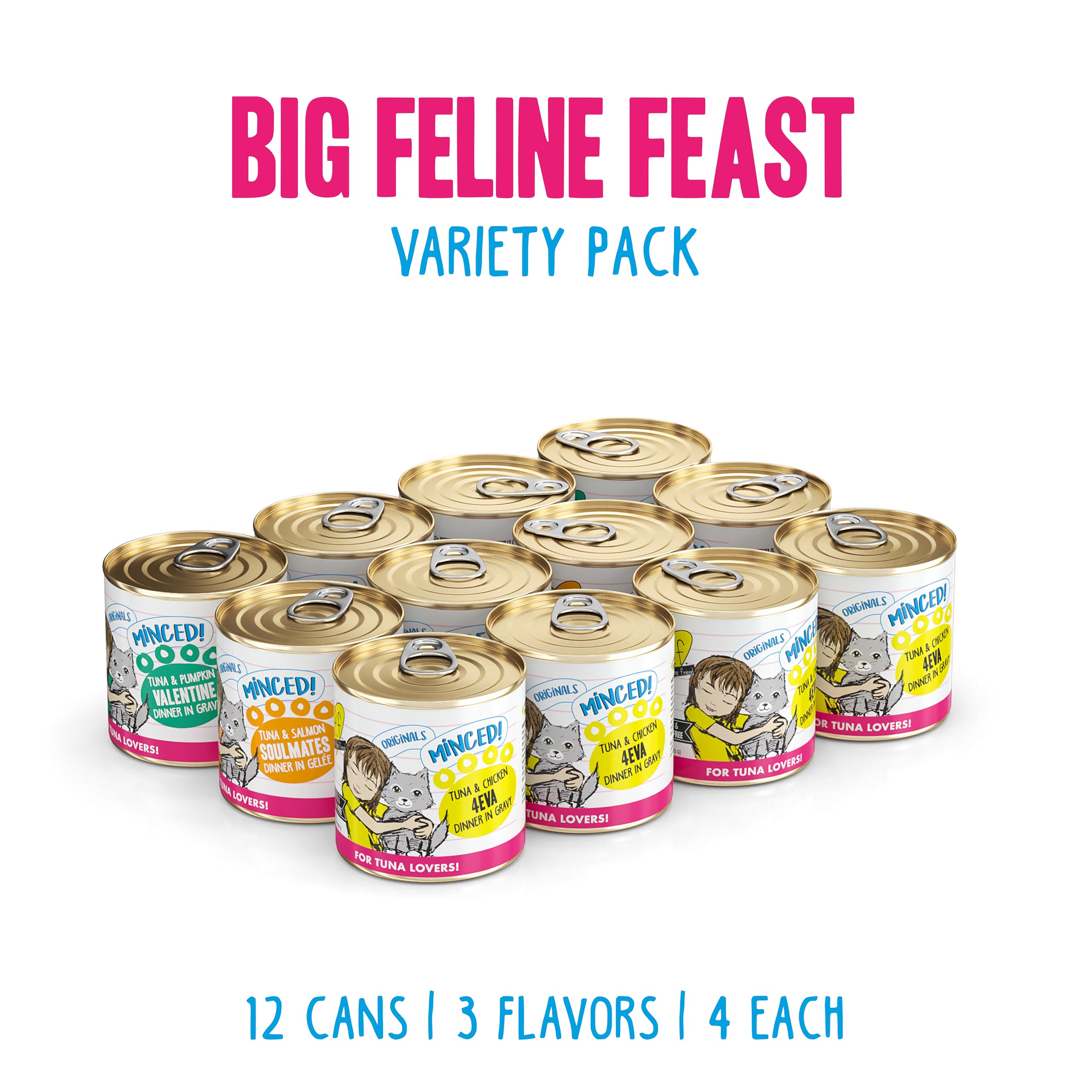 Weruva BFF Minced, salsa y gelatina con atún y pollo