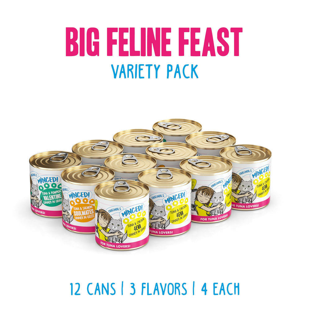 Weruva BFF Minced, salsa y gelatina con atún y pollo