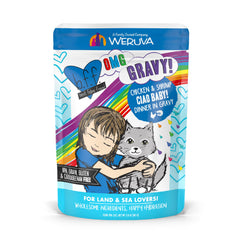 Weruva B.F.F. OMG envase 2-8oz de Ciao Baby, pollo y camarón en salsa para hidratar