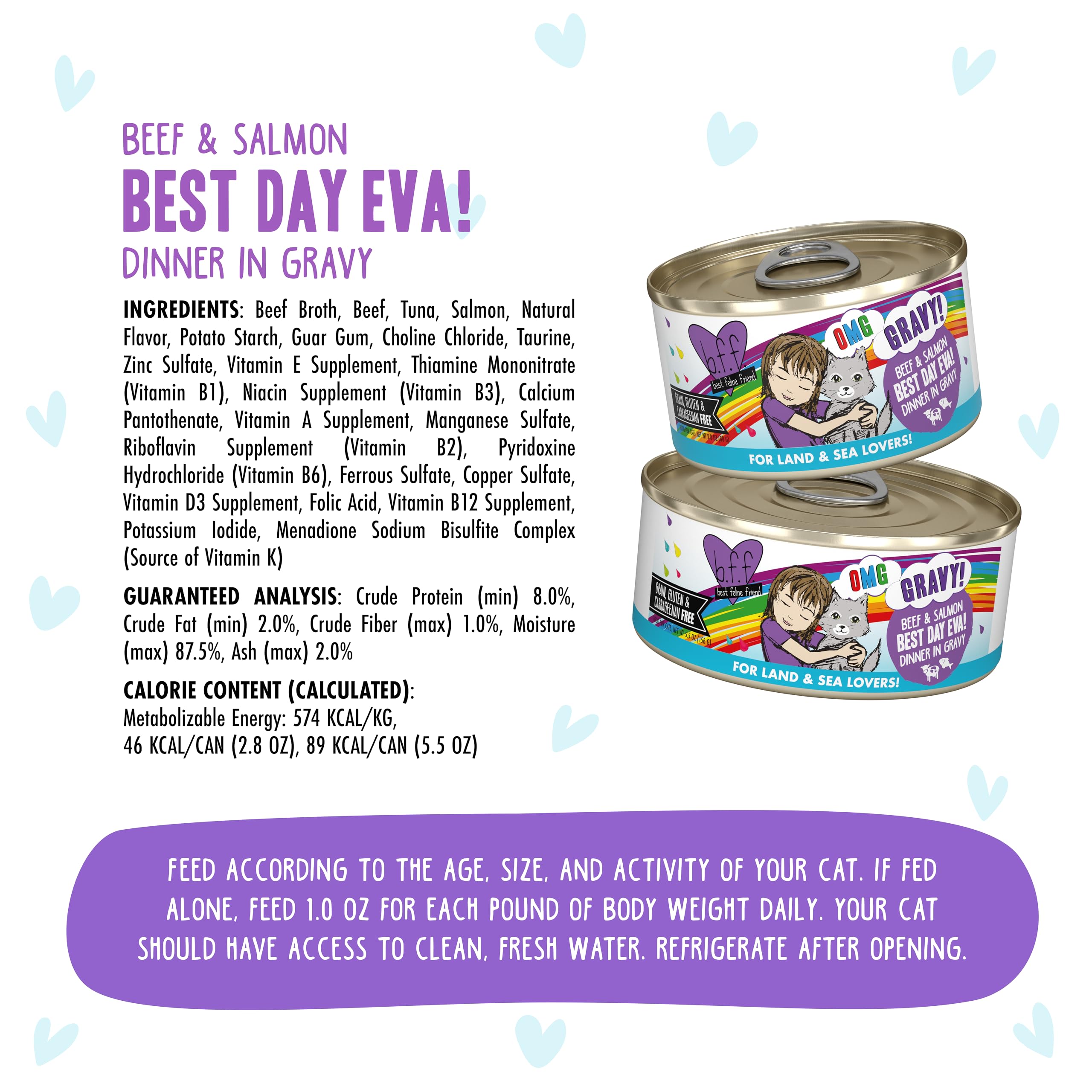 Weruva BFF OMG: completo plato para gatos, con salmón en salsa deliciosa.