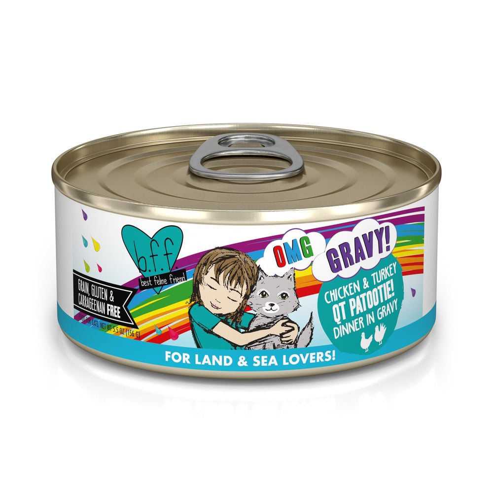 Weruva B.F.F. OMG en plato con salsa, sabor intenso para gatos exigentes