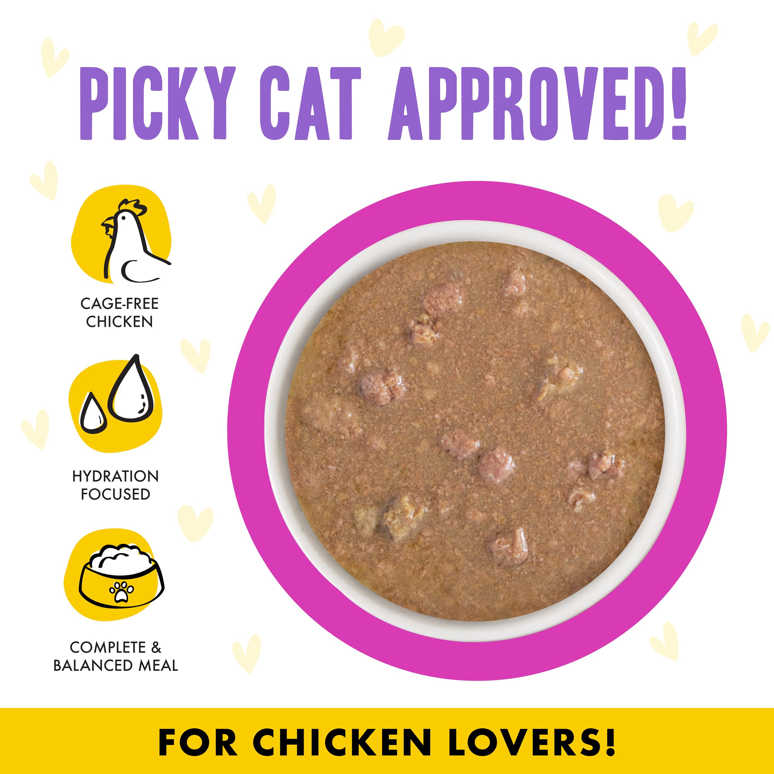 Weruva B.F.F. OMG: salsa abundante y trozos para una experiencia de comida más sabrosa.