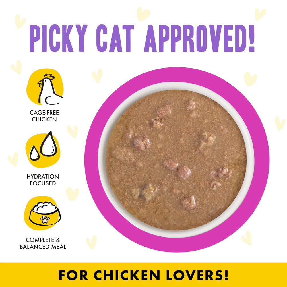 Weruva B.F.F. OMG: salsa abundante y trozos para una experiencia de comida más sabrosa.
