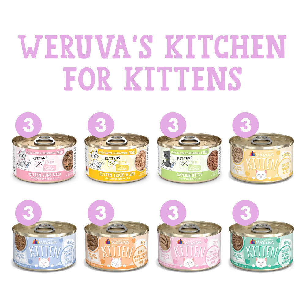 Lata Chicken & Pumpkin Formula 3oz de Weruva para gatitos